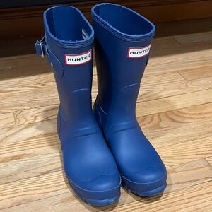 Hunter Kids Navy Rain Boots